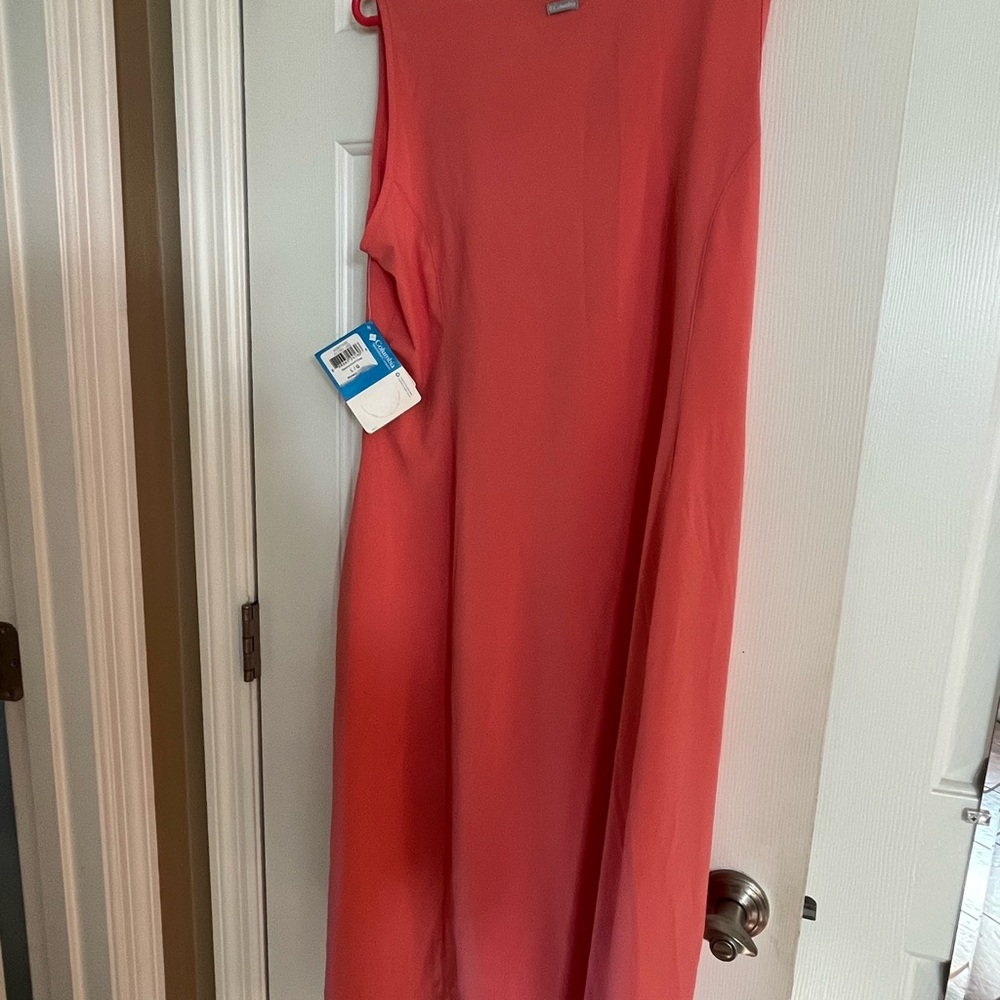 ColSleeveless Coral Dress